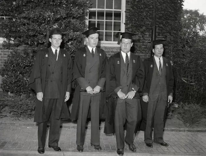 Framed Print : Joseph P. Kennedy Jr. and College Officers Graduating From Harvard