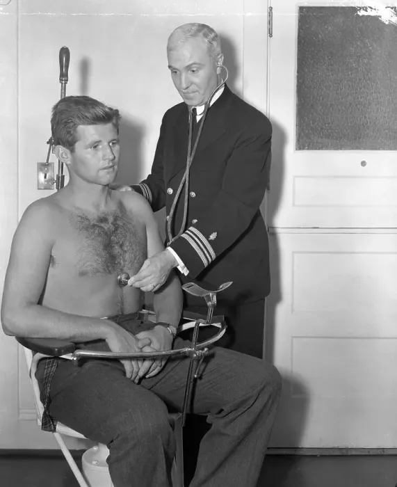 Framed Print : Joseph P. Kennedy Jr. Getting Physical Examination Framed Print : Joseph P. Kennedy Jr. Getting Physical Examination