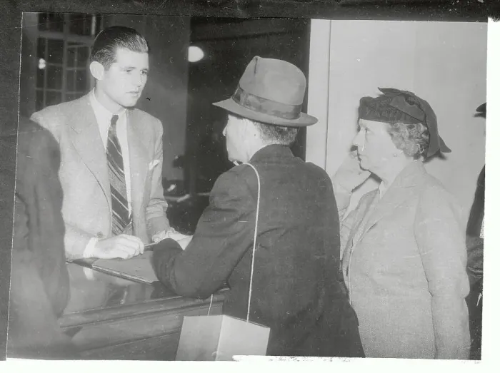 Framed Print : Joseph P. Kennedy Jr. Helping Americans at Embassy Framed Print : Joseph P. Kennedy Jr. Helping Americans at Embassy