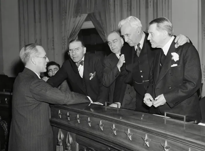 Framed Print : Joseph P. Kennedy Meeting with House Foreign Affairs Framed Print : Joseph P. Kennedy Meeting with House Foreign Affairs