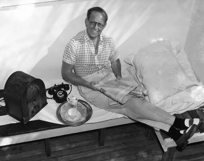 Framed Print : Joseph P. Kennedy Relaxing In Florida Framed Print : Joseph P. Kennedy Relaxing In Florida