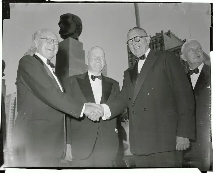 Framed Print : Joseph P. Kennedy Shaking Hands with Herbert Hoover Framed Print : Joseph P. Kennedy Shaking Hands with Herbert Hoover