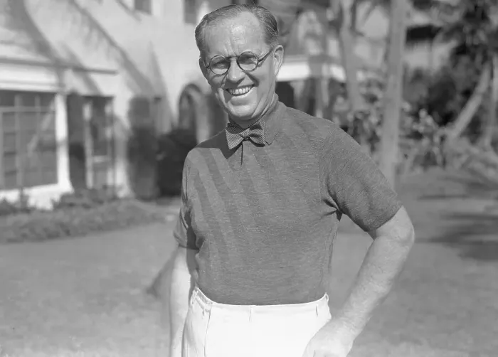 Framed Print : Joseph P. Kennedy Standing Outside of Country Club Framed Print : Joseph P. Kennedy Standing Outside of Country Club