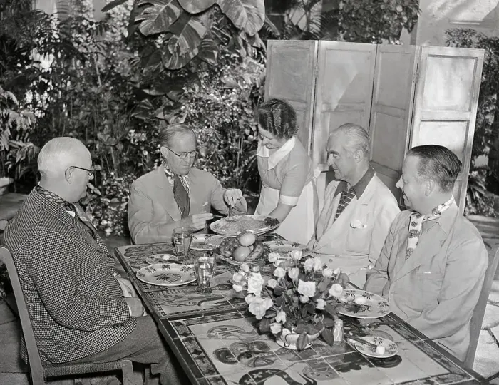 Framed Print : Joseph Patrick Kennedy and Friends Eating a Meal Framed Print : Joseph Patrick Kennedy and Friends Eating a Meal
