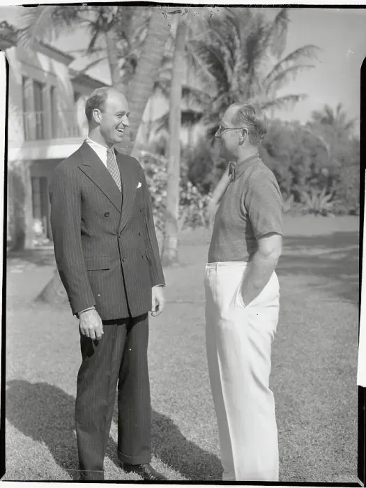 Framed Print : Joseph Patrick Kennedy and James Roosevelt Standing Outside Framed Print : Joseph Patrick Kennedy and James Roosevelt Standing Outside