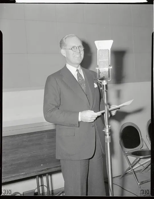 Framed Print : Joseph Patrick Kennedy Speaking at Microphone Framed Print : Joseph Patrick Kennedy Speaking at Microphone