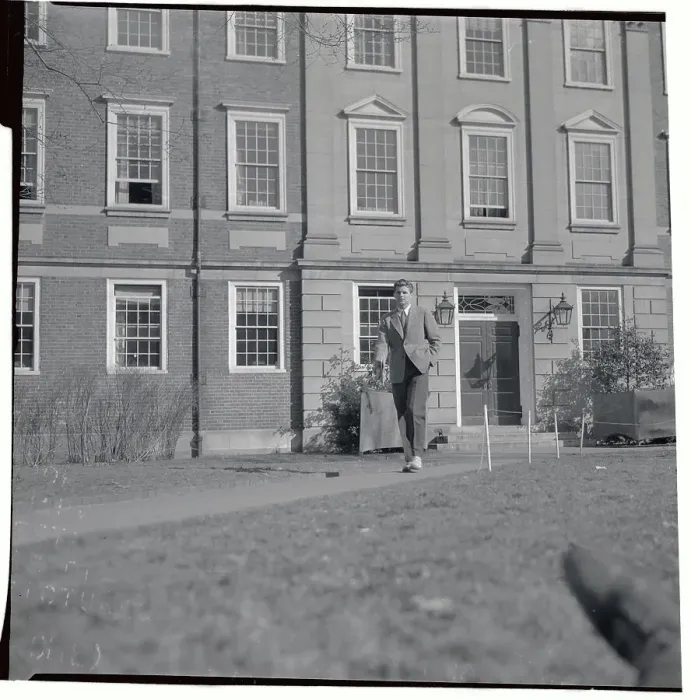 Framed Print : Joseph Patrick Kennedy Walking on Campus Framed Print : Joseph Patrick Kennedy Walking on Campus