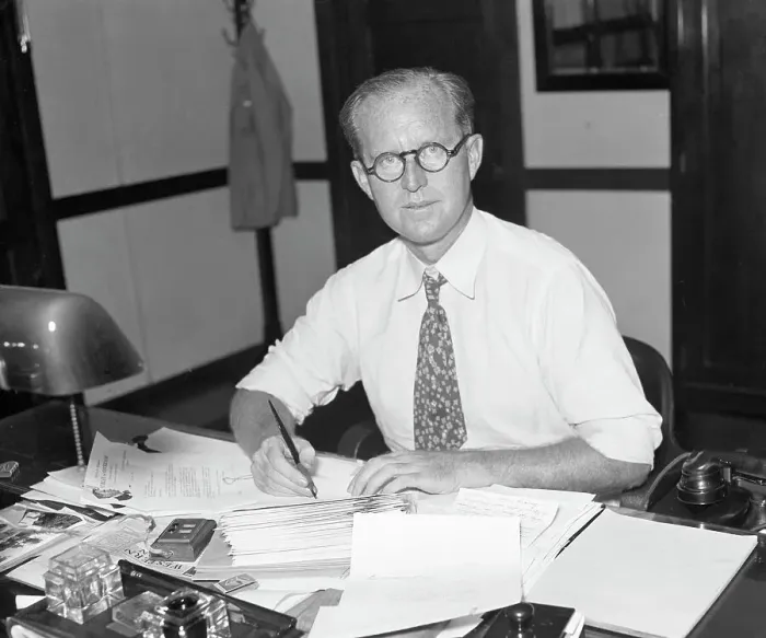 Framed Print : Joseph P.Kennedy Seated At His Desk Framed Print : Joseph P.Kennedy Seated At His Desk