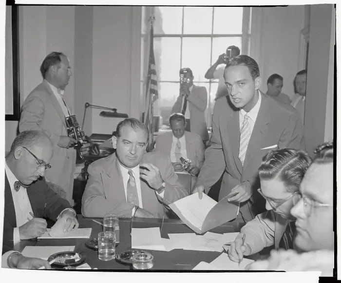 Framed Print : Joseph R. McCarthy with Attorney Framed Print : Joseph R. McCarthy with Attorney