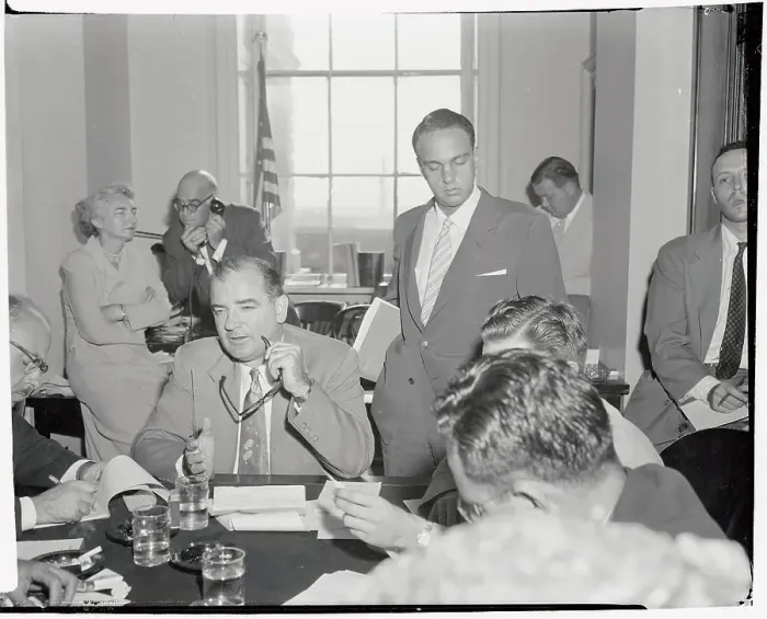 Framed Print : Joseph R. McCarthy with Attorney