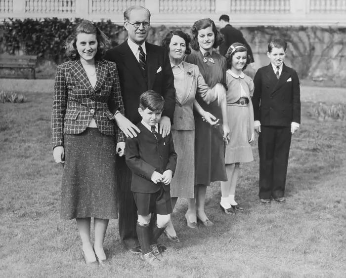 Framed Print : Joseph and Rose Kennedy with Children