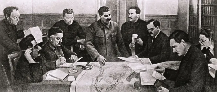 Framed Print : Joseph Stalin Instructing Framed Print : Joseph Stalin Instructing