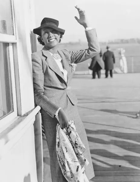 Josephine Baker Arrives in New York - Print 1934. Art Prints