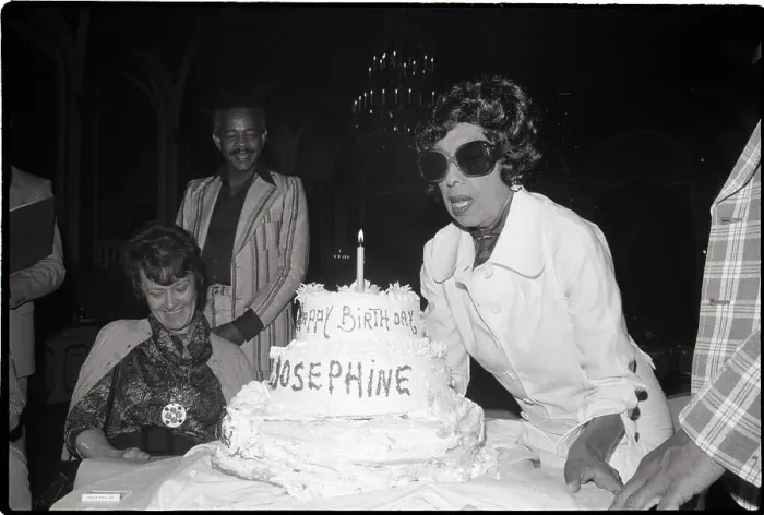 Framed Print : Josephine Baker with Birthday Cake Framed Print : Josephine Baker with Birthday Cake