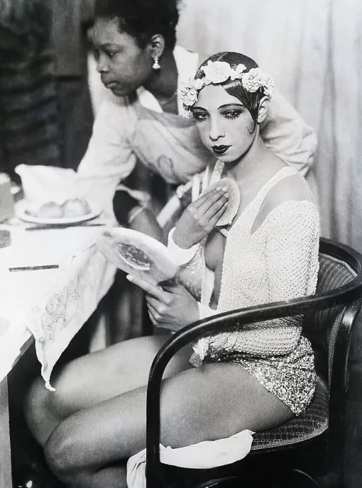 Framed Print : Josephine Baker Putting On Makeup Framed Print : Josephine Baker Putting On Makeup