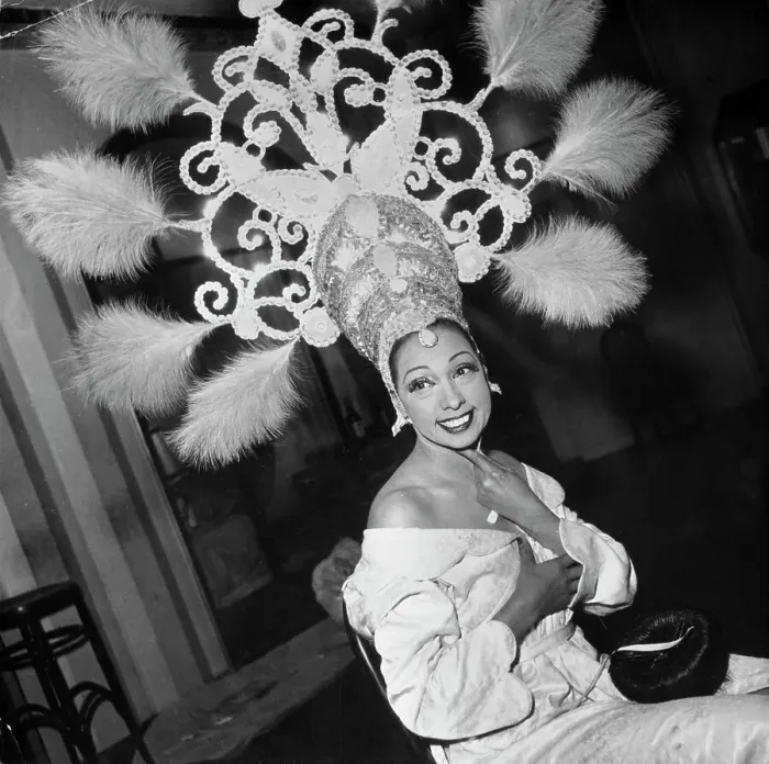 Framed Print : Josephine Baker Wearing Elaborate Headdress Framed Print : Josephine Baker Wearing Elaborate Headdress