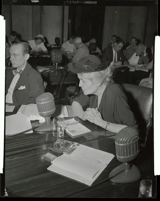 Framed Print : Josephine Roche Testifying in Court Framed Print : Josephine Roche Testifying in Court