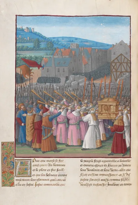 Framed Print : Joshua And The Fall Of Jericho Framed Print : Joshua And The Fall Of Jericho