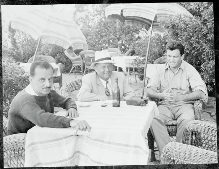 Framed Print : Josip Broz Tito Entertaining With Guest on Patio Framed Print : Josip Broz Tito Entertaining With Guest on Patio