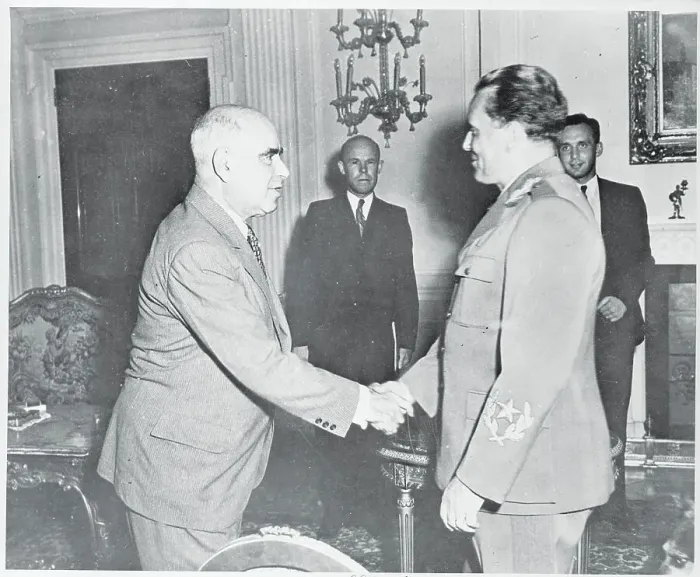 Framed Print : Josip Broz Tito Greeting Herbert H. Lehman Framed Print : Josip Broz Tito Greeting Herbert H. Lehman