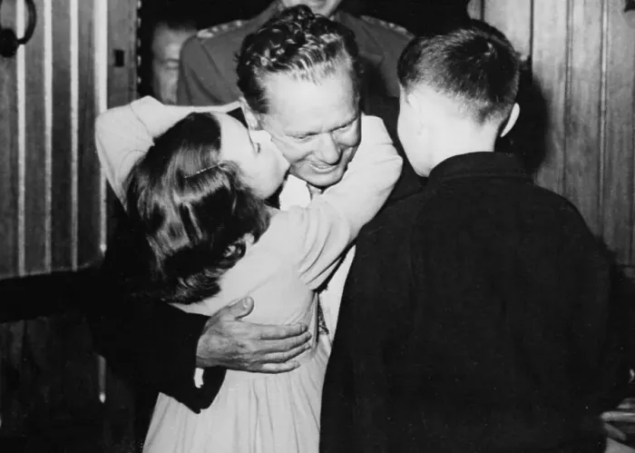 Framed Print : Josip Broz Tito Hugging His Grandchildren Framed Print : Josip Broz Tito Hugging His Grandchildren