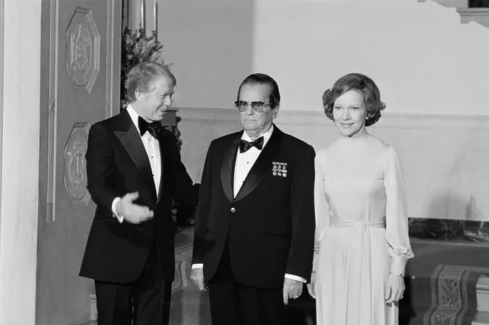 Framed Print : Josip Broz Tito with Jimmy and Rosalynn Carter Framed Print : Josip Broz Tito with Jimmy and Rosalynn Carter