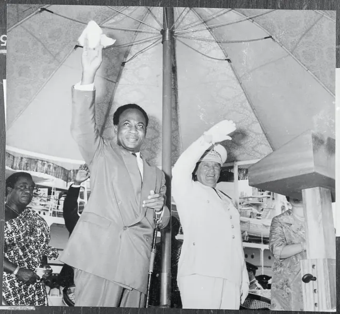 Framed Print : Josip Broz Tito and Kwame Nkrumah Waving Framed Print : Josip Broz Tito and Kwame Nkrumah Waving
