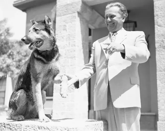 Framed Print : Josip Broz Tito Playing with His Dog Framed Print : Josip Broz Tito Playing with His Dog