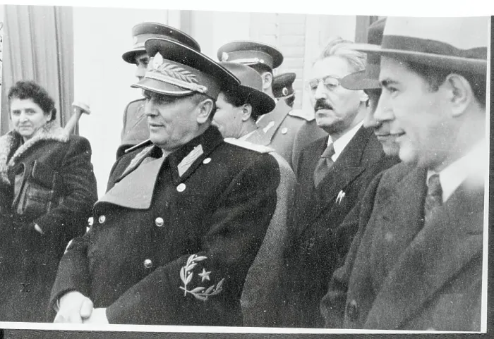 Framed Print : Josip Broz Tito Standing With Yugoslavian Guerilla Leaders Framed Print : Josip Broz Tito Standing With Yugoslavian Guerilla Leaders