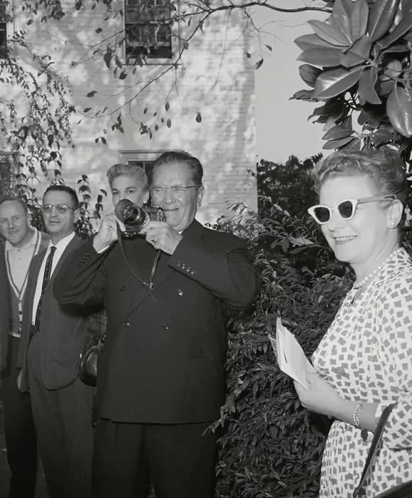 Framed Print : Josip Broz Tito Taking a Photograph