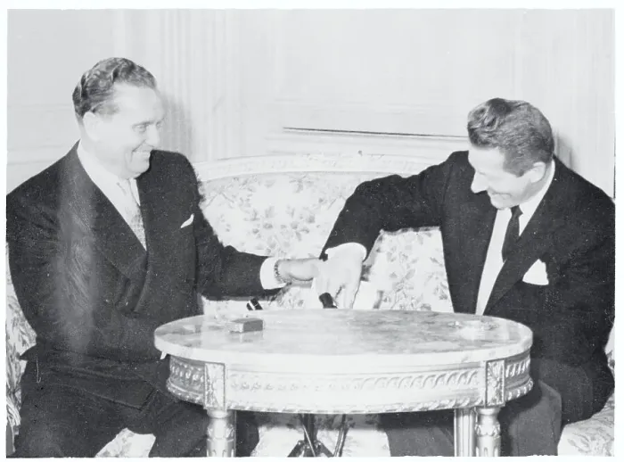 Framed Print : Josip Broz Tito Talking with Danny Kaye Framed Print : Josip Broz Tito Talking with Danny Kaye