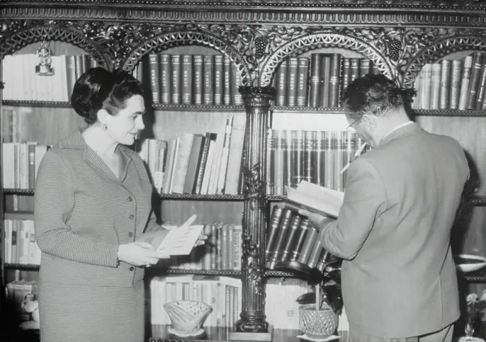 Framed Print : Josip Broz Tito with His Wife Jovanka Framed Print : Josip Broz Tito with His Wife Jovanka