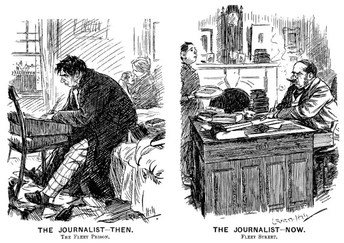 Framed Print : The Journalist 1837 and 1897. jpg Framed Print : The Journalist 1837 and 1897. jpg
