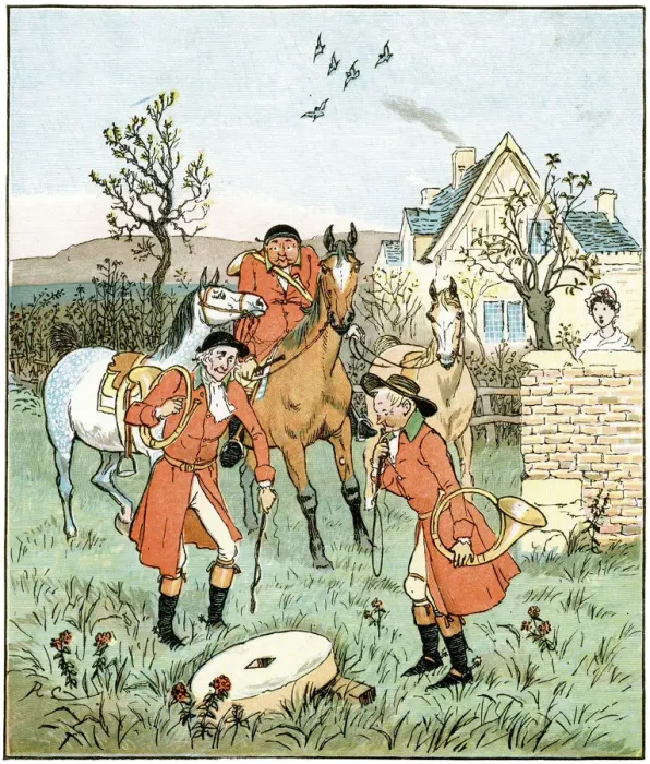 Framed Print : The Three Jovial Huntsmen; gruntin, grindin grindlestone Framed Print : The Three Jovial Huntsmen; gruntin, grindin grindlestone