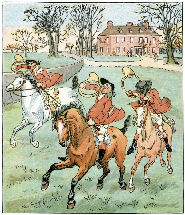 Framed Print : The Three Jovial Huntsmen; a hunting they did go Framed Print : The Three Jovial Huntsmen; a hunting they did go