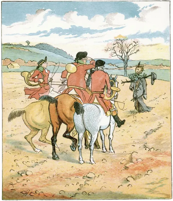 Framed Print : The Three Jovial Huntsmen; a tatter t boggart