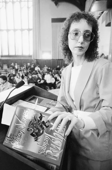 Framed Print : Joyce Carol Oates Holding a Book Framed Print : Joyce Carol Oates Holding a Book