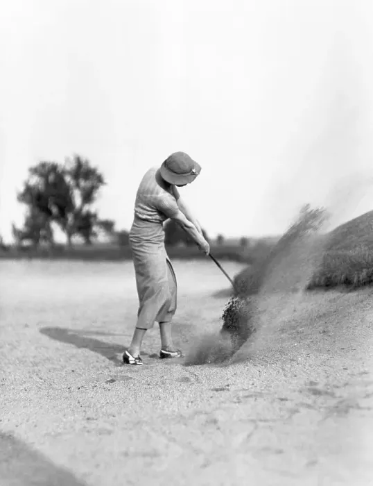 Framed Print : Joyce Wethered Playing Golf Framed Print : Joyce Wethered Playing Golf
