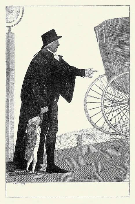 Framed Print : Joźef Boruwlaski with Neil Fergusson