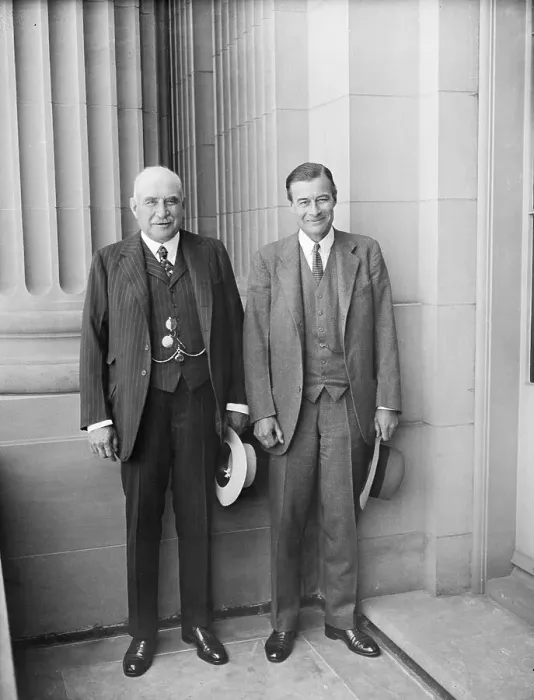 Framed Print : J.P. and Junius Morgan at Senate Building Framed Print : J.P. and Junius Morgan at Senate Building