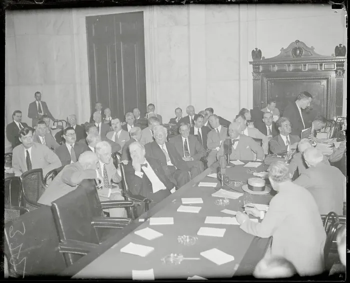 Framed Print : J.P. Morgan Attending Hearing Framed Print : J.P. Morgan Attending Hearing