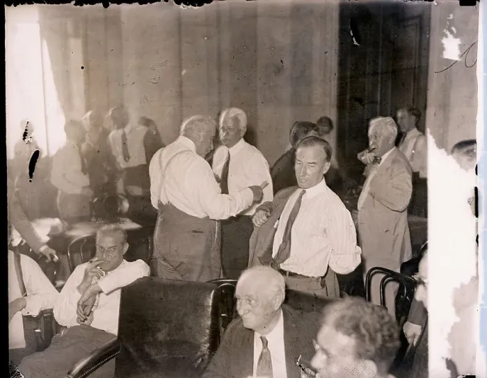 Framed Print : J.P. Morgan Jr. and Partners at Senate Meeting