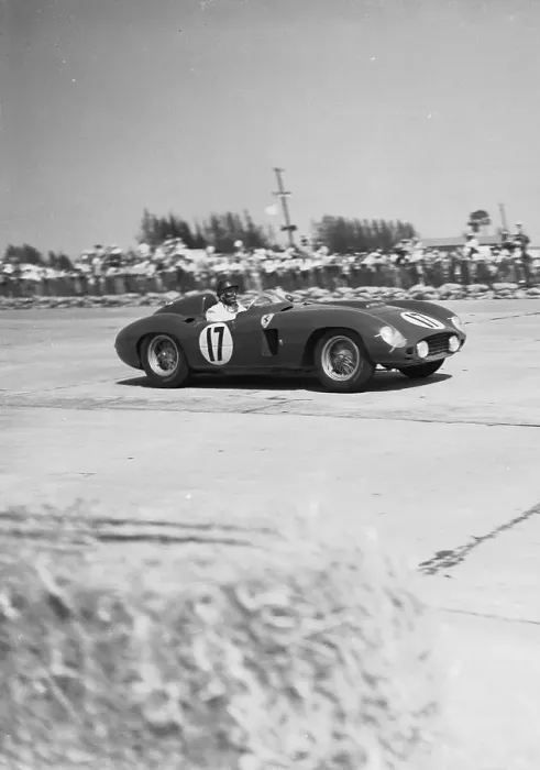 Framed Print : Juan Fangio Driving a Race Car Framed Print : Juan Fangio Driving a Race Car