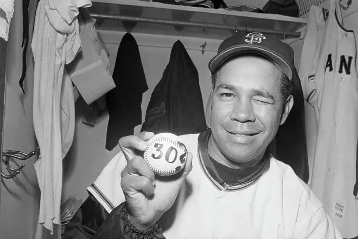 Framed Print : Juan Marichal Holding 30 Baseball