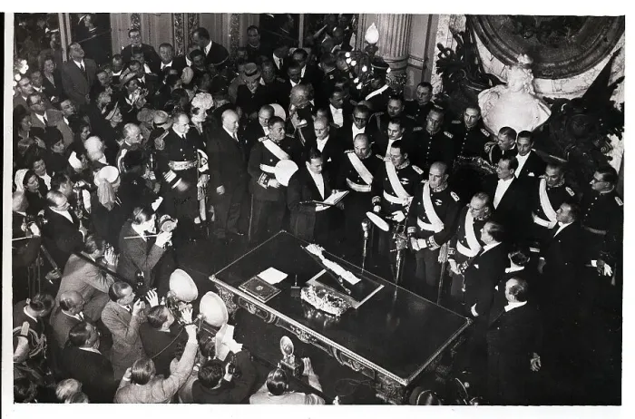 Framed Print : Juan Peron's Inauguration Ceremony Framed Print : Juan Peron's Inauguration Ceremony
