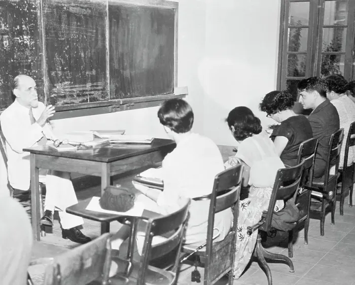 Framed Print : Juan Ramon Jimenez Teaching Class Framed Print : Juan Ramon Jimenez Teaching Class