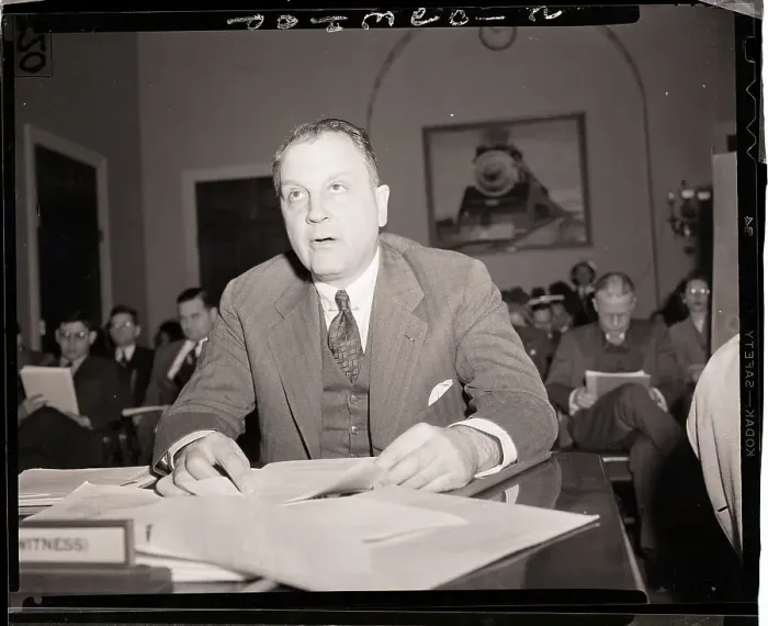 Framed Print : Juan T. Trippe Testifies at House Committee Framed Print : Juan T. Trippe Testifies at House Committee