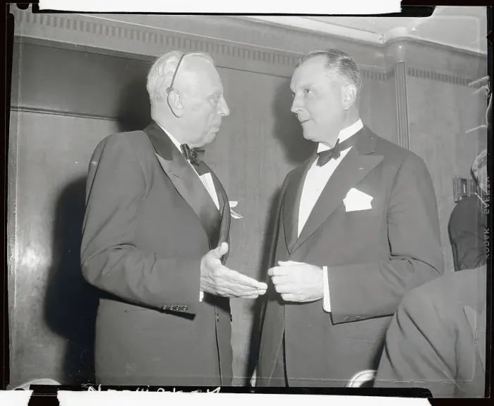 Framed Print : Juan Trippe Talking with Alfred P. Sloan Framed Print : Juan Trippe Talking with Alfred P. Sloan