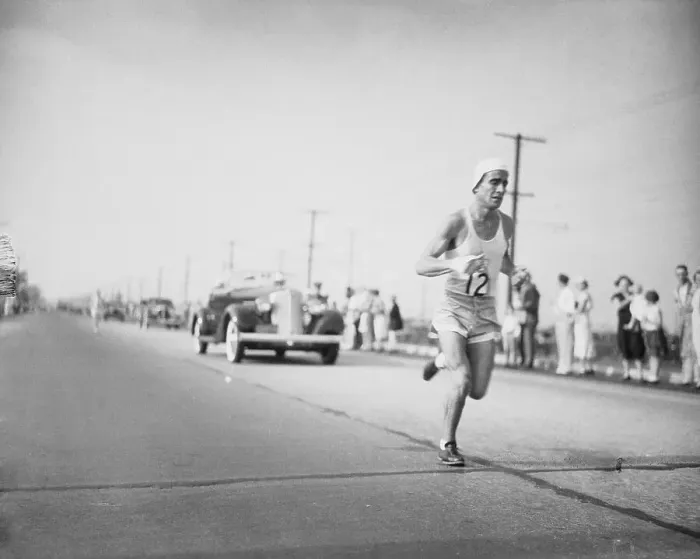 Framed Print : Juan Zabala Running a Marathon Framed Print : Juan Zabala Running a Marathon