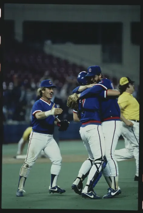 Framed Print : Jubilant Cubs on the Field After National League Win Framed Print : Jubilant Cubs on the Field After National League Win
